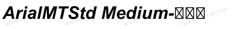 ArialMTStd Medium字体转换